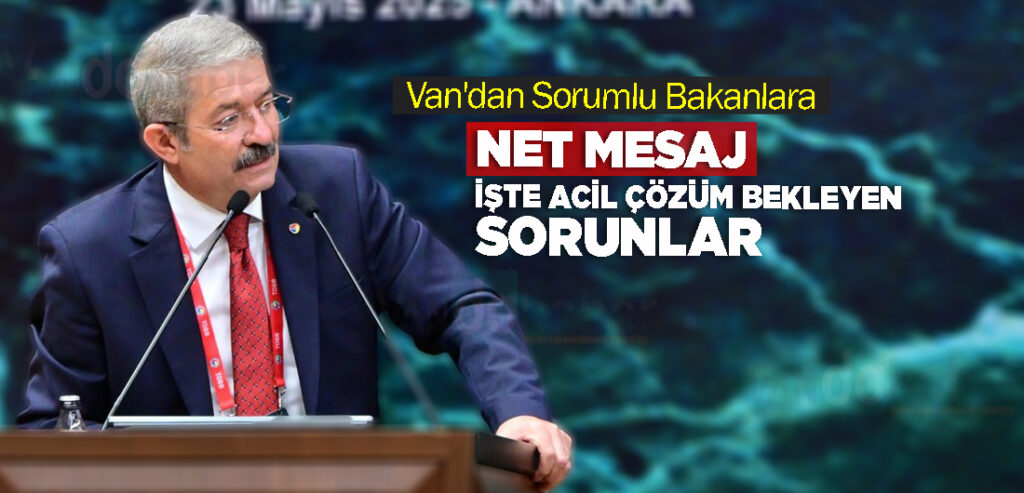 Van'dan Sorumlu Bakanlara Net Mesaj