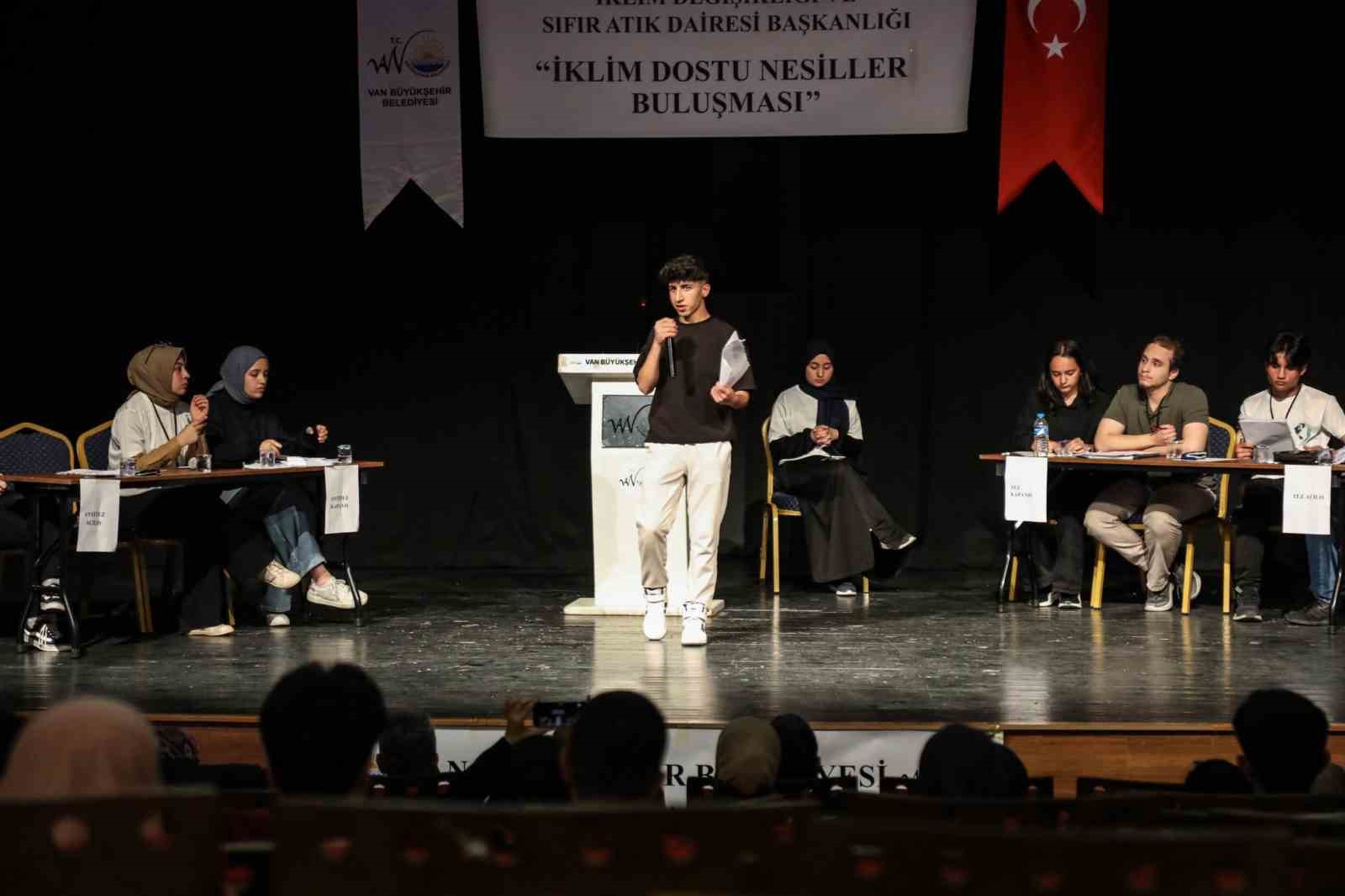 Öğrenciler ‘Liseler Arası İklim Münazarası’nda fikirlerini savundu