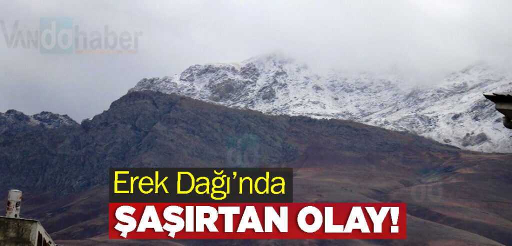 Erek Dağı’nda şaşırtan olay!