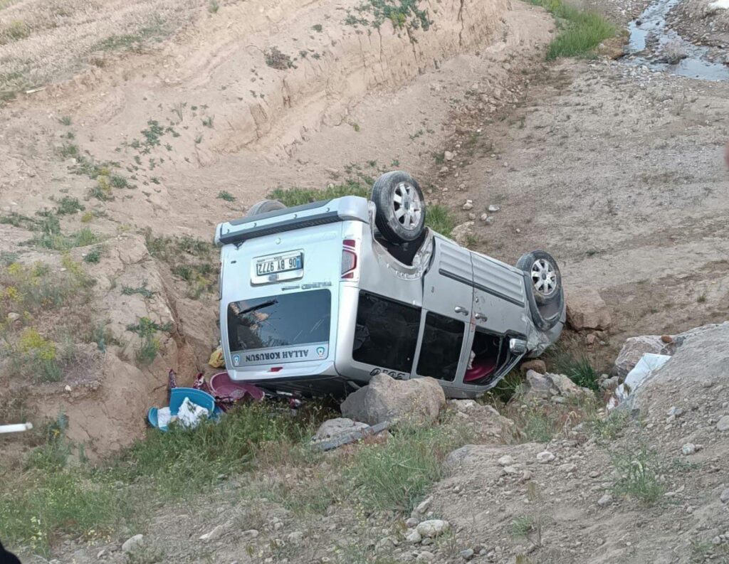 Başkale’de kamyonet 5 Metre Yüksekten Dereye Uçtu