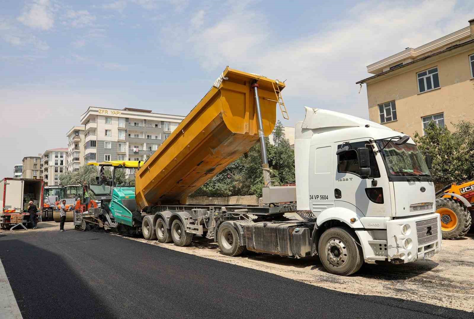 Eski Cezaevi Caddesi’nde asfalt serimine başlandı