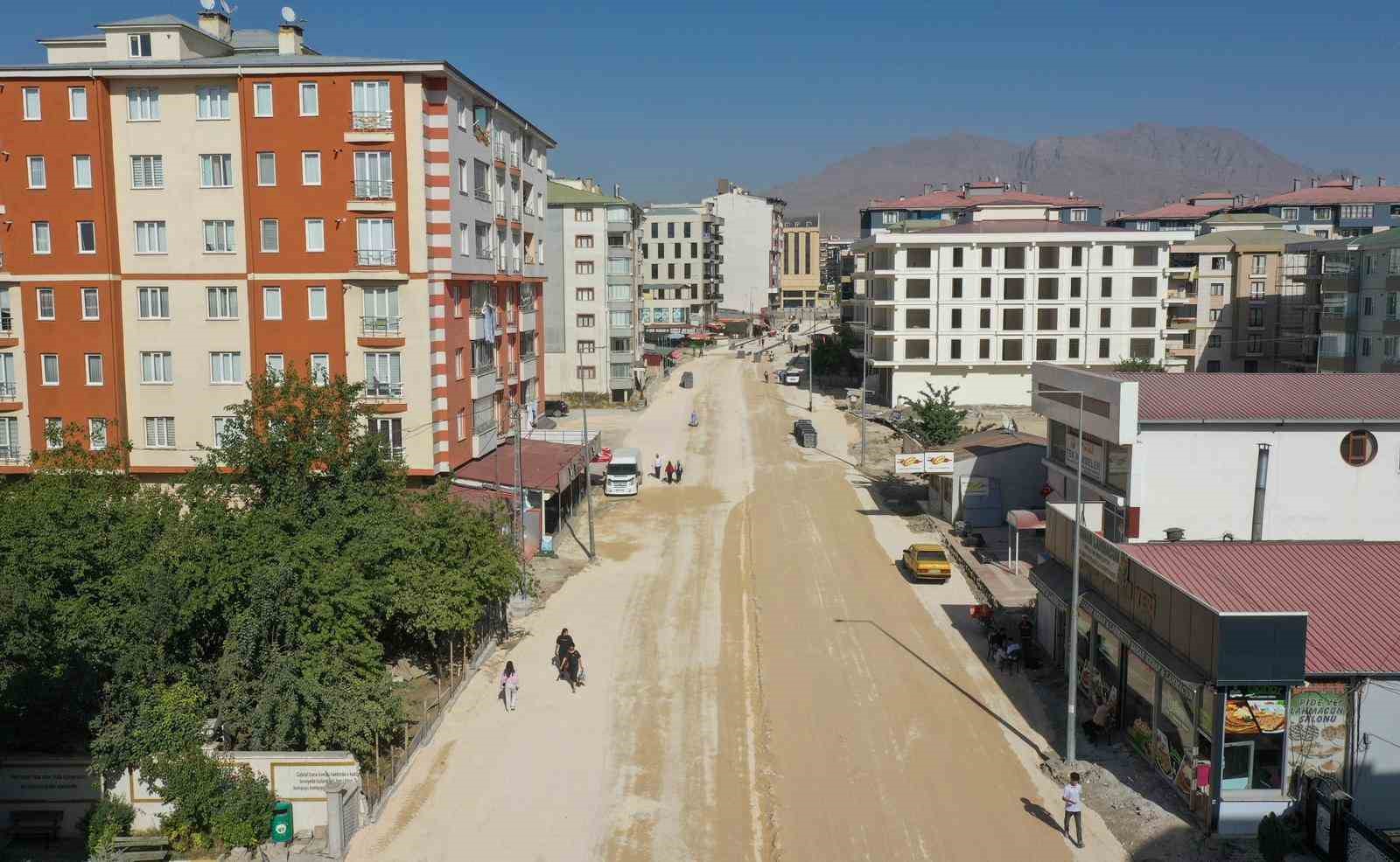 Terzioğlu caddesindeki çalışmalarda sona doğru