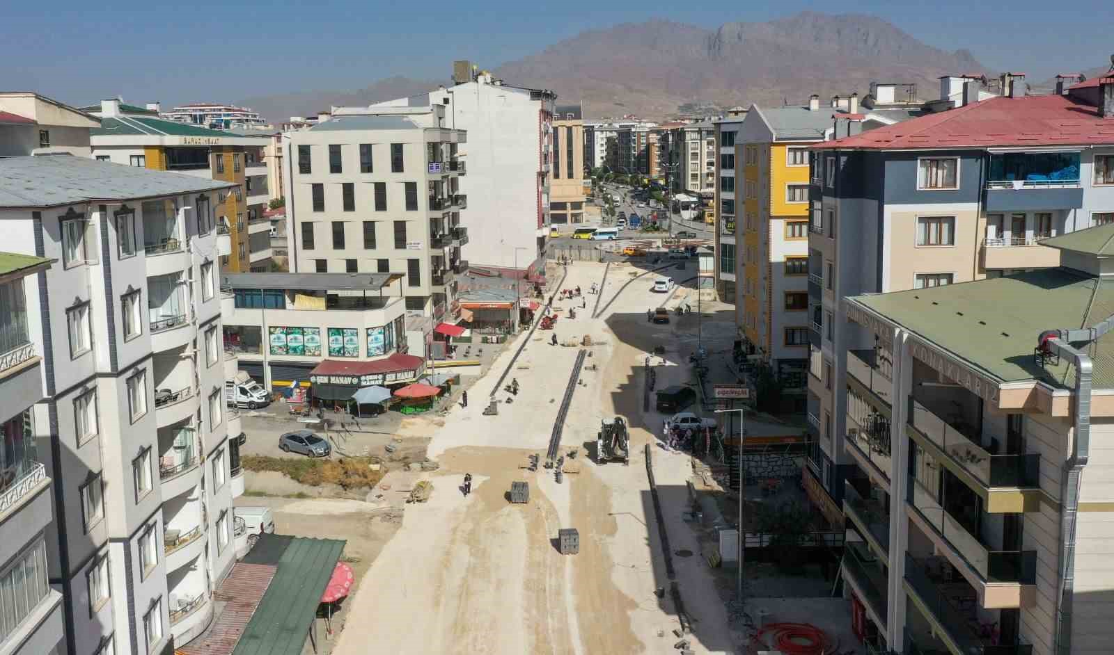 Terzioğlu caddesindeki çalışmalarda sona doğru