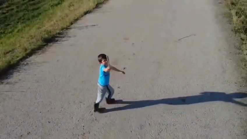 Bir çocuğun drone ile sınavı