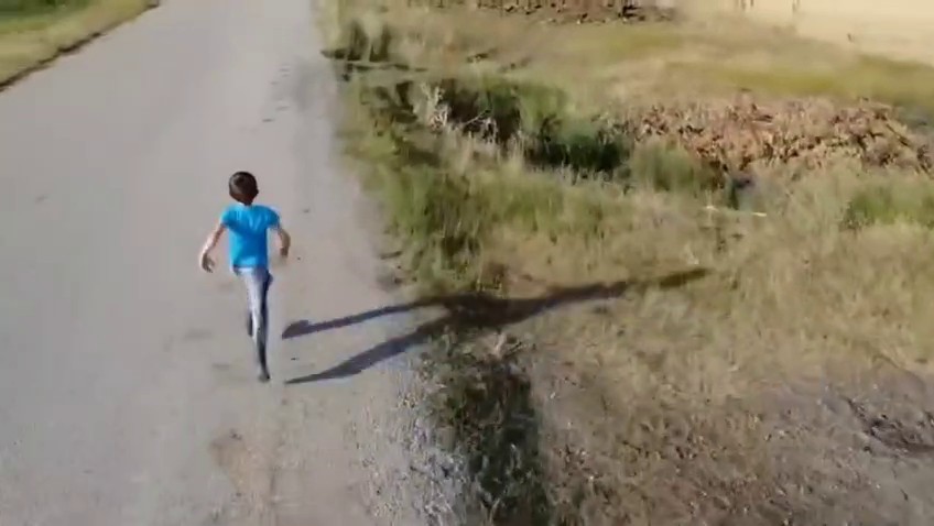 Bir çocuğun drone ile sınavı