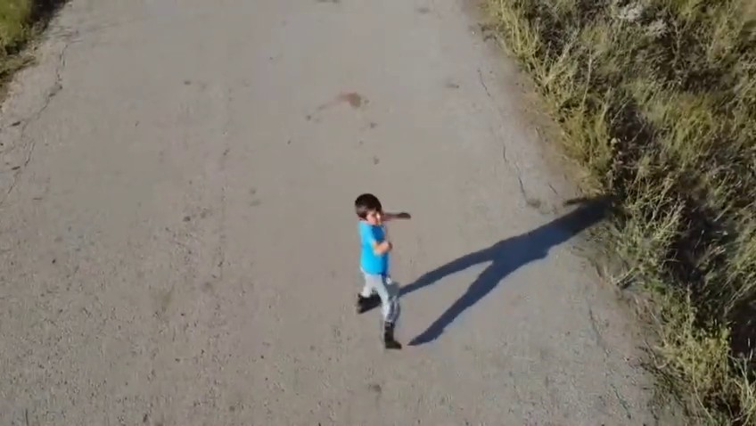Bir çocuğun drone ile sınavı