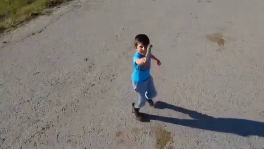 Bir çocuğun drone ile sınavı
