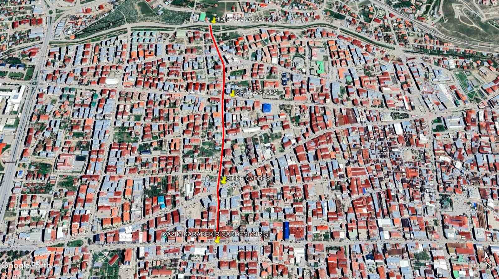 Altaylı ve Oğuz caddeleri yeniliyor