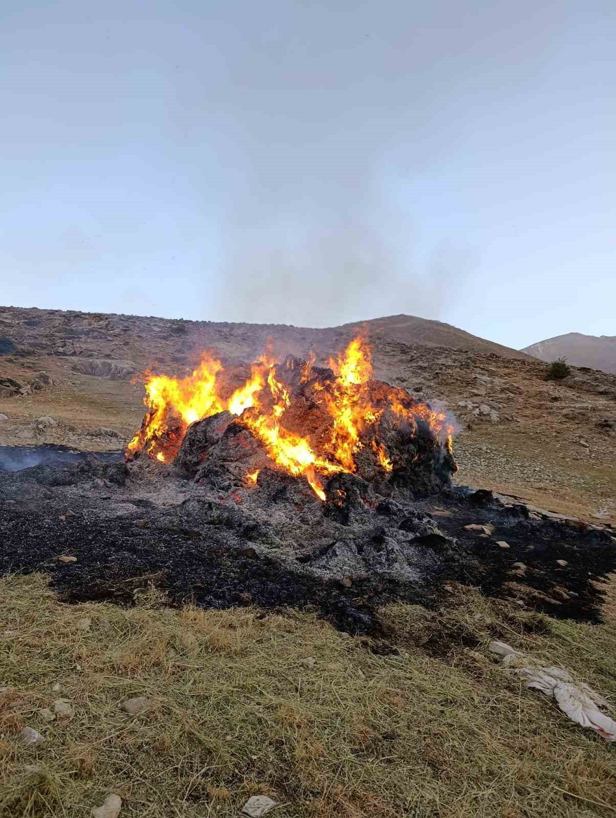 Gevaş’ta ot yangını