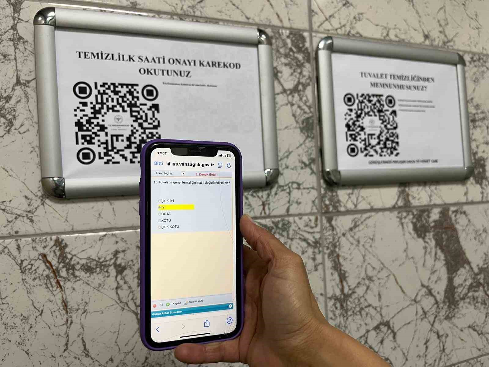 Van’da QR kod temizlik uygulaması başlıyor