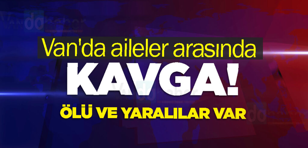 Van'da aileler arasında kavga! 1 ölü, 2 yaralı