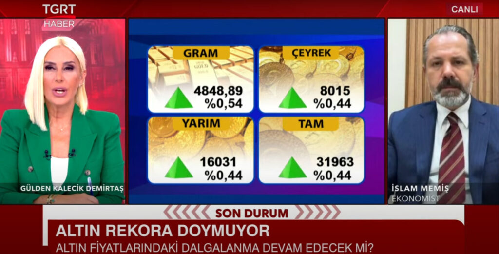 Gram altın ne kadar olacak! İslam Memiş net tarih