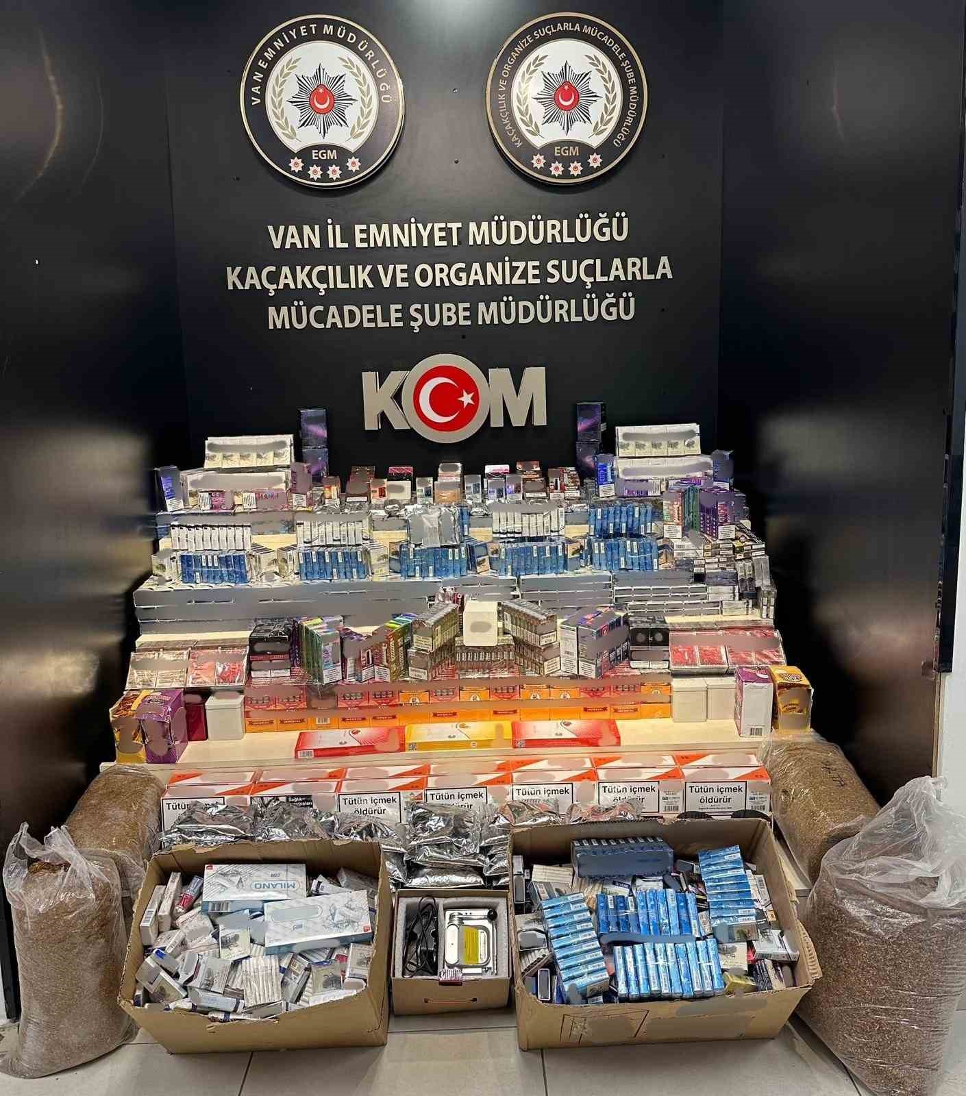 Van’da gümrük kaçakçılığı operasyonu